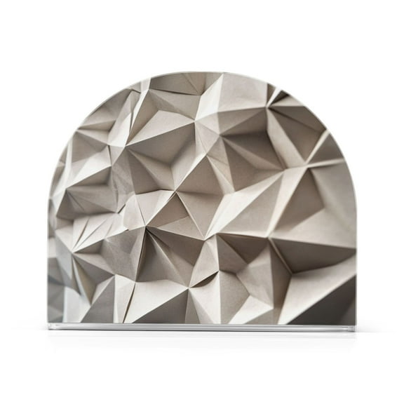 Standing Dining Table Napkin Holder, Napkin Holder for Table Kitchen Acrylic Paper Tissue Organization, Origami Wall