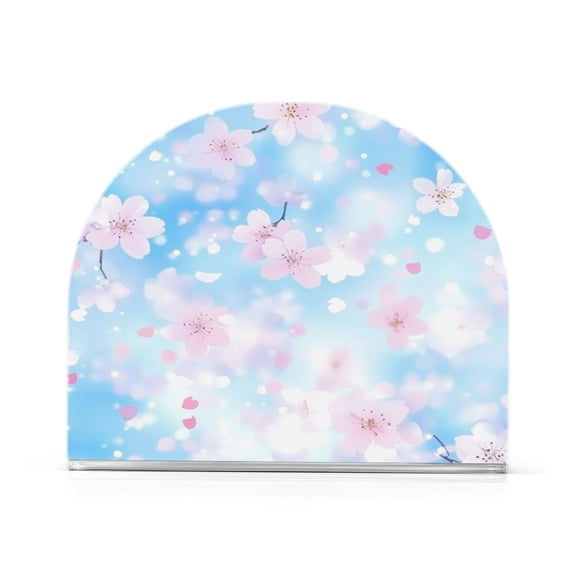 Standing Dining Table Napkin Holder, Napkin Holder for Table Kitchen Acrylic Paper Tissue Organization, Pastel Blossoms
