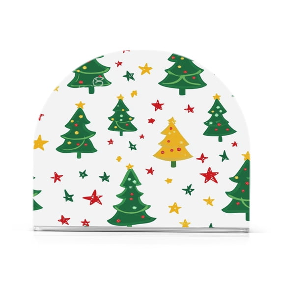 Standing Dining Table Napkin Holder, Napkin Holder for Table Kitchen Acrylic Paper Tissue Organization, Stylish Christmas Tree