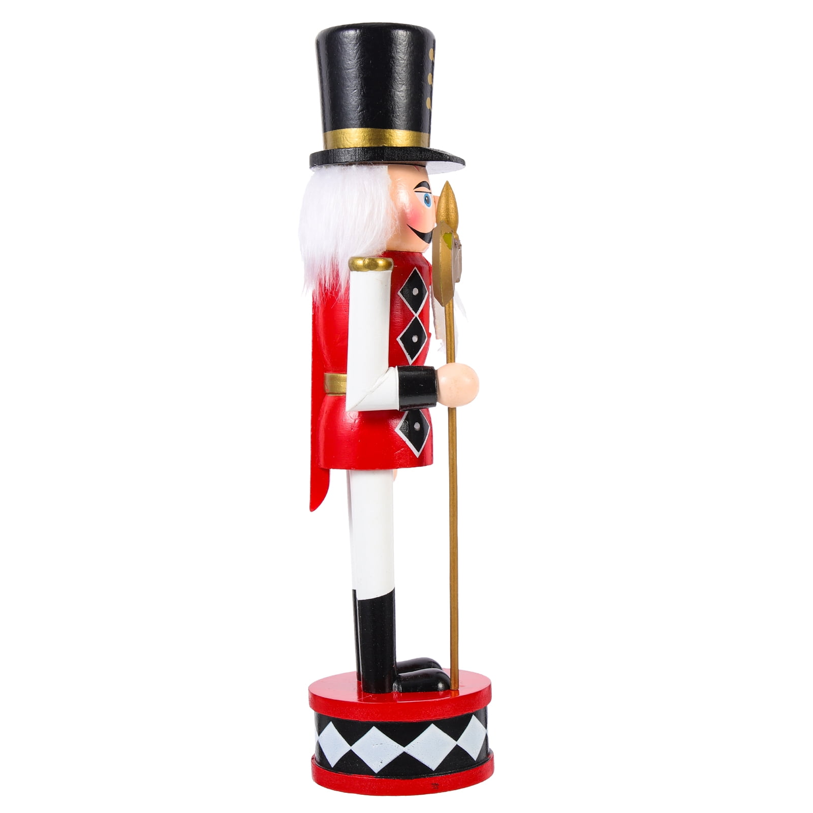 Standing Drum Nutcracker Toys Holiday Nutcracker Outdoor Statues Wooden
