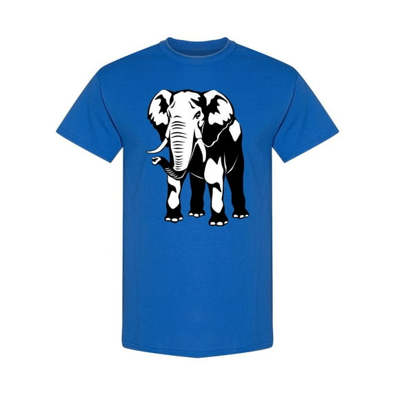 Standing Elephant Design T-Shirt Men -Image by Shutterstock, Male x-Large