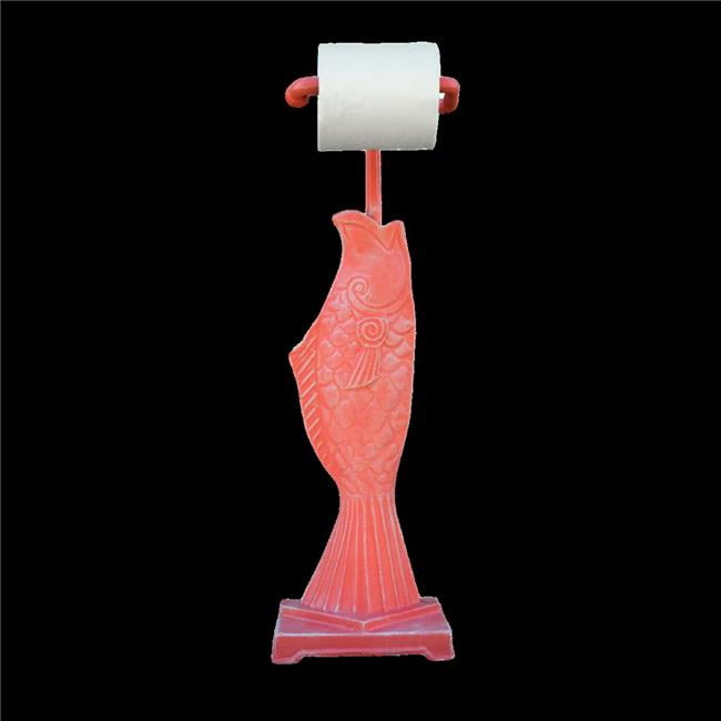 Standing Fish Toilet Paper Holder, Coral