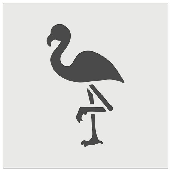 Standing Flamingo DIY Cookie Wall Craft Stencil - 11.5 Inch