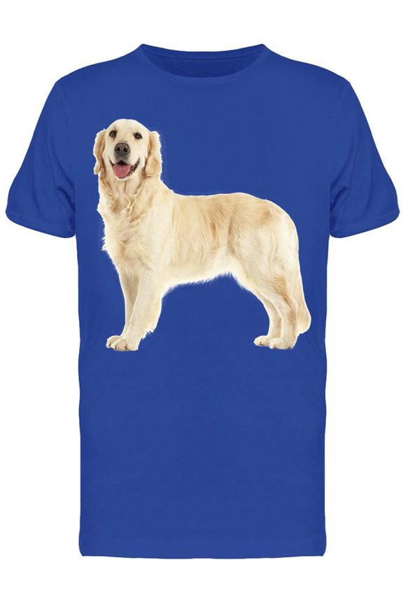 Standing Golden Retriever T-Shirt Men -Image by Shutterstock, Male Large