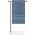 Standing Hand Towel Holder with Marble Base, Stainless Steel Bathroom ...