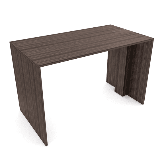 Standing Height Collaborative Table | 2 Person Face-To-Face Desk | 3x5 All Laminate Teaming Table | Natural Eucalyptus