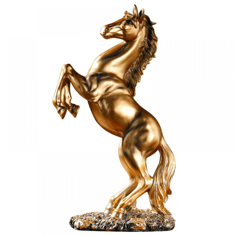 Standing Horse Resin Statue, Horse Art Figurine Decorative Home