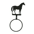 thumbnail image 1 of Home Decorative Indoor Black Standing Horse - Towel Ring, 1 of 3