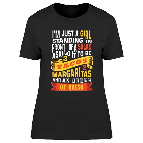 Standing In Front Of A Salad T-Shirt Women -Image by Shutterstock, Female x-Large