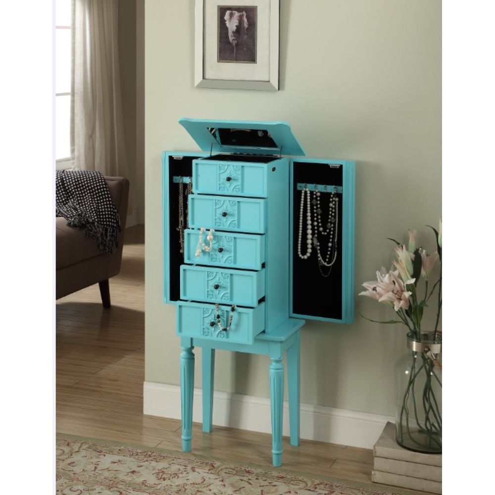 HONEY JOY Lockable Jewelry Cabinet Large Capacity Makeup Organizer