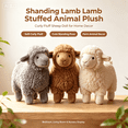thumbnail image 1 of Standing Lamb Stuffed Animal Plush, Curly Fluff Sheep Doll, Farm Animal Plush Toy for Bedroom Living Room Home Decor, 1 of 5
