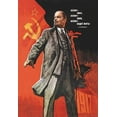 thumbnail image 1 of Standing Lenin in front of Large Soviet Flag Poster Print by Victor Ivanov (24 x 36), 1 of 1