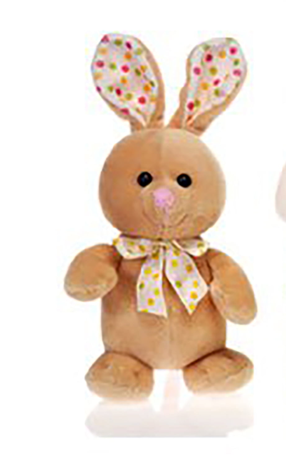 Standing Light Brown Bunny with Polka Dot Bow 8