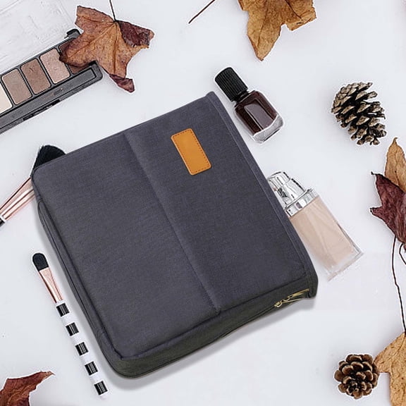 Standing Makeup Bag | Large Capacity Vertical Cosmetic Organizer • Multi-Compartment Portable Travel Case • Lightweight Zipper Closure • Easy Access for Daily or Trip Use