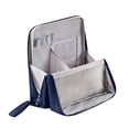 thumbnail image 1 of Standing Up Makeup Bag Large Capacity Waterproof Toiletry Organizer with Compartments, Portable Multi Purpose Cosmetic Case for Travel, Rigid Base Stands Upright Easy Access, 1 of 7
