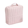 thumbnail image 1 of Standing Makeup Bag - Large Cosmetic Bag & Toiletry Bag Organizer with Brush Holder Pockets Wipe-Clean Brush Pouch for Holiday Everyday, 1 of 11