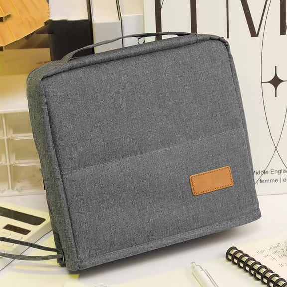 Standing Makeup Bag Portable, Doresty Vertical Stand up Makeup Organizer Bag,Large Capacity, Travel Portable Toiletry Bag for Men Women, Standup Cosmetic Organizer Case Bags with Handle