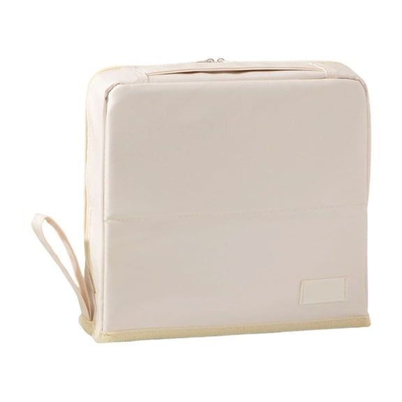 Standing Makeup Bag, Portable Leather Standing Makeup Bag, Foldable Multi-Layer Cosmetic Organizer, Wideous Stand Up Make Up Bag for Travel, Vanity & Daily Use