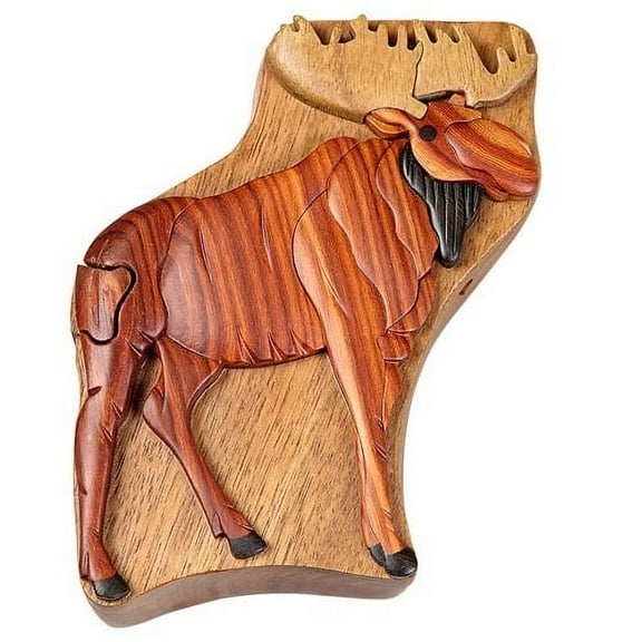 Moose - Secret Wooden Puzzle Box