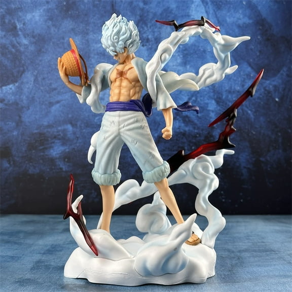 Standing Nika Luffy Battle Scene GK Statue Anime Figure Model