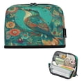 thumbnail image 1 of Standing Pencil Case with Base Large Capacity Stationery Pouch Pen Bag with Zipper for Women Men Beautiful Psychedelic Bird, 1 of 7