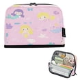 thumbnail image 1 of Standing Pencil Case with Base Large Capacity Stationery Pouch Pen Bag with Zipper for Women Men Cute Mermaid, 1 of 7