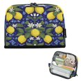 thumbnail image 1 of Standing Pencil Case with Base Large Capacity Stationery Pouch Pen Bag with Zipper for Women Men Lemon Pattern, 1 of 7