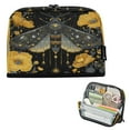 thumbnail image 1 of Standing Pencil Case with Base Large Capacity Stationery Pouch Pen Bag with Zipper for Women Men Mystical Moth Pattern, 1 of 7