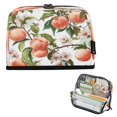 thumbnail image 1 of Standing Pencil Case with Base Large Capacity Stationery Pouch Pen Bag with Zipper for Women Men Peach Fruit Pattern, 1 of 7