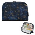thumbnail image 1 of Standing Pencil Case with Base Large Capacity Stationery Pouch Pen Bag with Zipper for Women Men Twinkling Stars and Constellations, 1 of 7