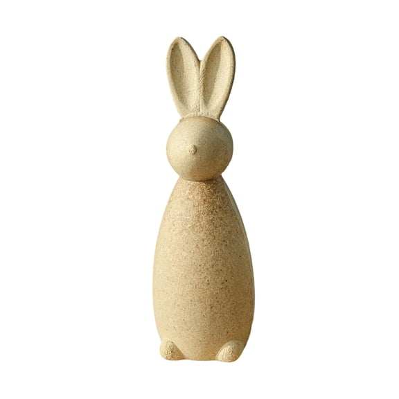 Standing Rabbit Craft Kit, Unfinished Wooden Animal Ornament for DIY Home Decor, Painting and Crafting Projects, 6.3 Inches Tall, Natural Wood Finish