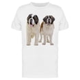 thumbnail image 1 of Standing Saint Bernard Dogs T-Shirt Men -Image by Shutterstock, Male Small, 1 of 2