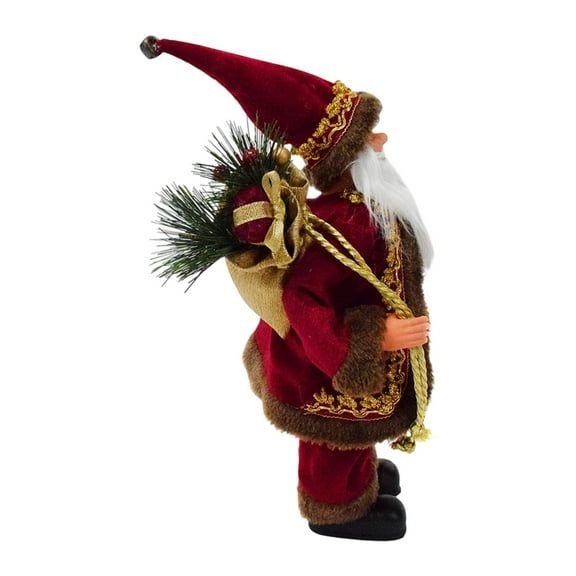 Standing Santa Clauses Figurines Figure Decorations Christmas Santa Clauses Doll