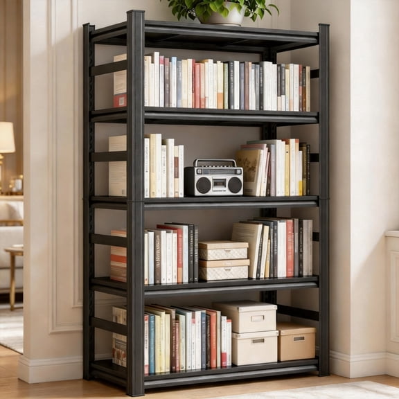 Standing Shelf Units, Heavy Duty Garage Shelving Units and Storage, 3000LBS 5-Tier Metal Shelves, Storage Rack for Garage Organization, Basement, Workshop, 36″W x 16" D x 72" H