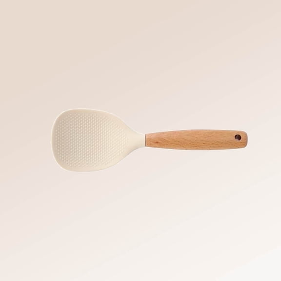 Standing Silicone Rice Spoon Paddle, Household Rice Shovel Heat Resistant Anti-scalding, Non-Stick Rice Scooper, Hanging Rice Spoon, Rice and Potato Servers