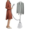 thumbnail image 1 of Standing Steamer for Clothes, Garment Steamer with 1.4L Water Tank, Clothing Steamer with10 Adjustable Gears, Adjustable Height Standing Steamer Fast Heats in 45s (White), 1 of 12