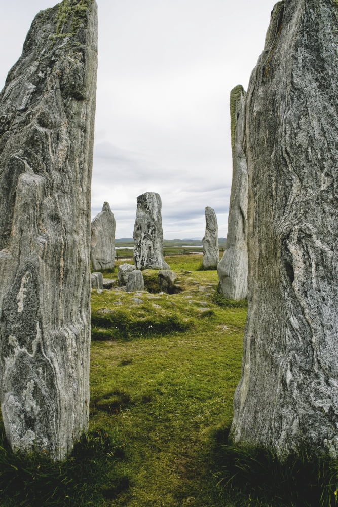 Standing Stones Canvas Art - Toby Adamson Design Pics (12 x 19)