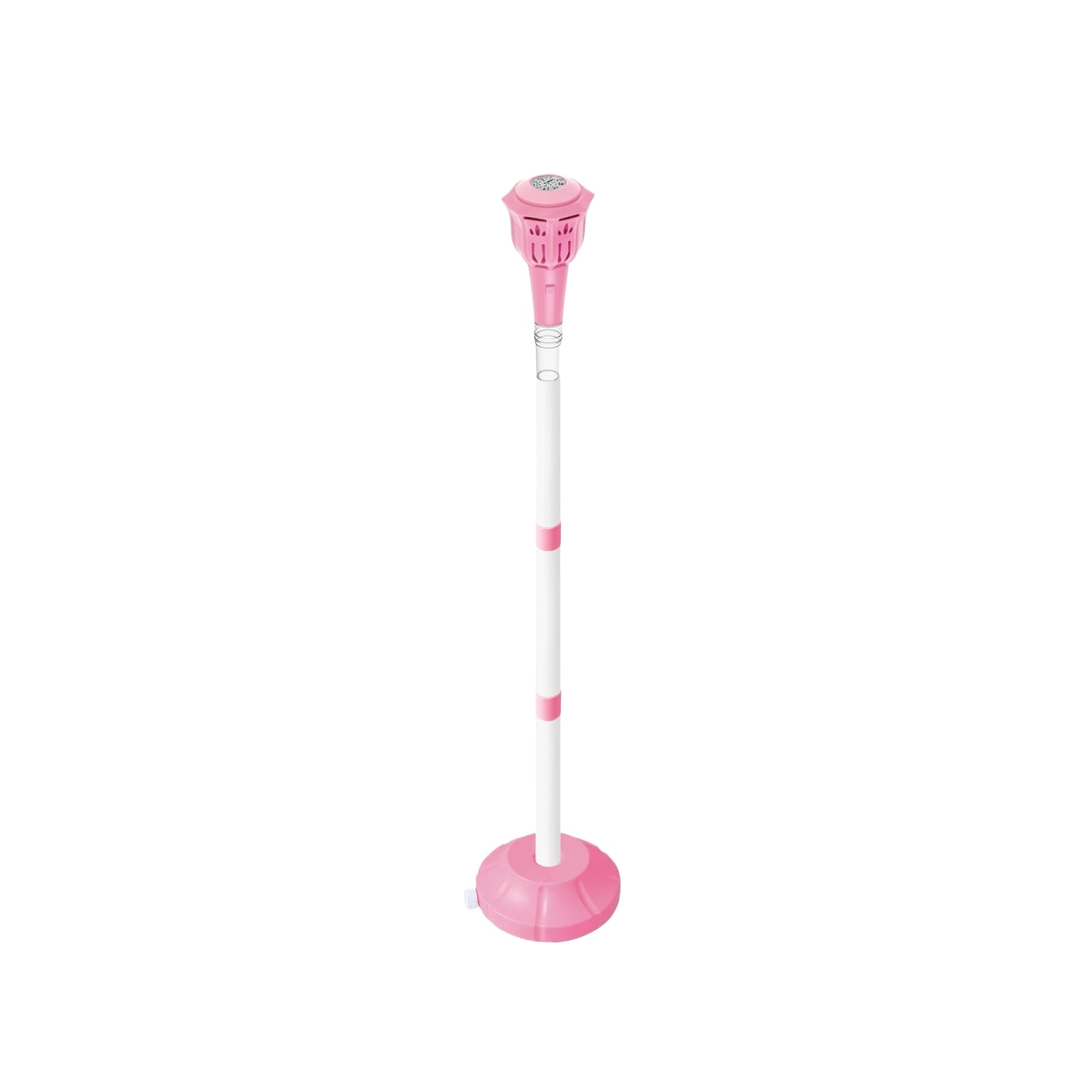 Standing Street Light Bubble Machine Rechargeable Automatic Electric Bubble Blower with Light & Music for Outdoor Camping Wedding Party Events with 1.69oz Bubble Solution(Pink-1pc)