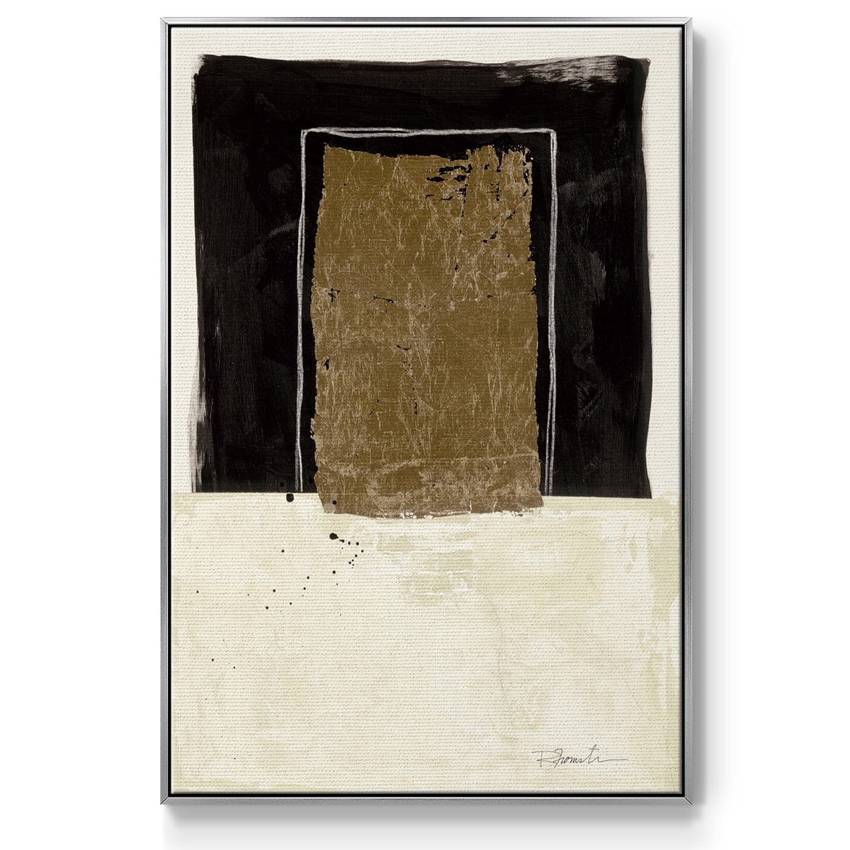 Standing Strong I Framed Premium Gallery Wrapped Canvas - Ready to Hang - 27 x 41 - Silver Floating Frame