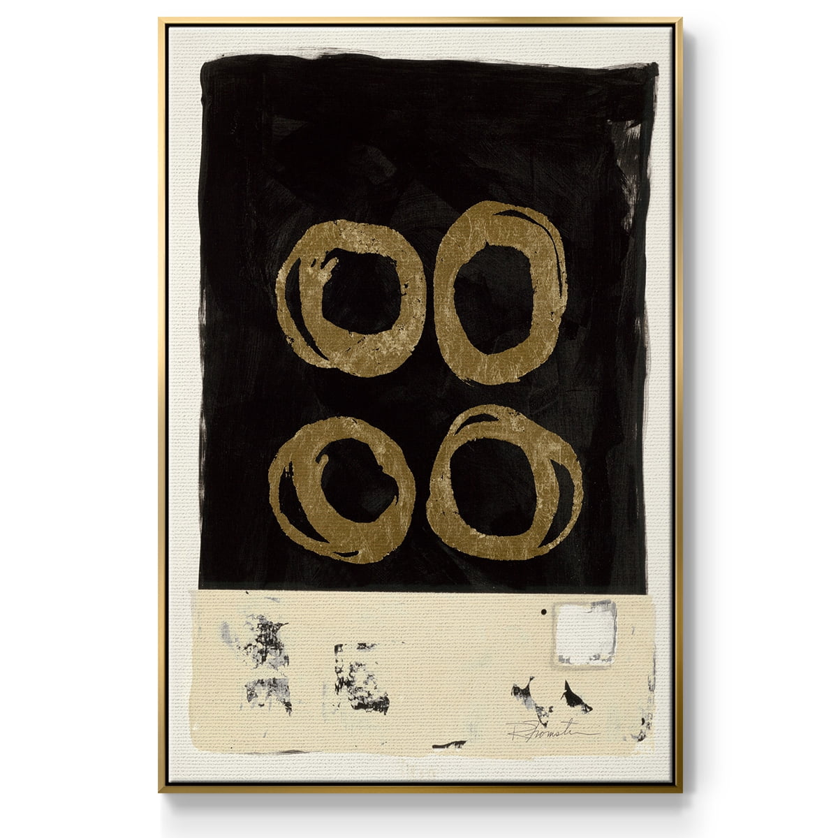 Standing Strong II Framed Premium Gallery Wrapped Canvas - Ready to Hang - 25 x 37 - Gold Floating Frame