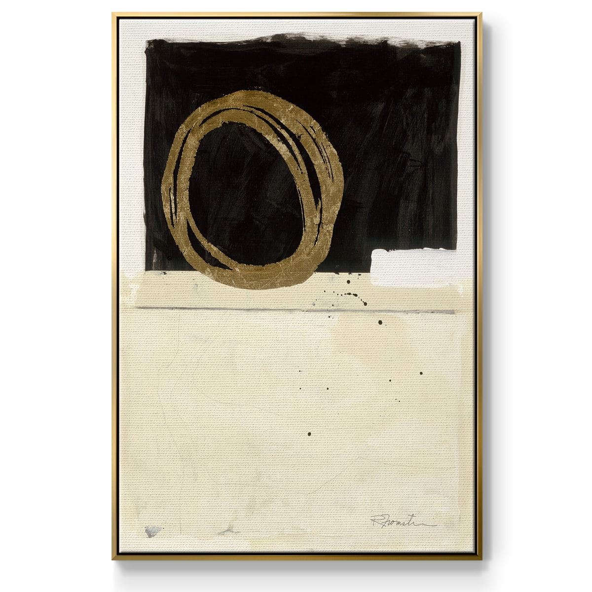 Standing Strong III Framed Premium Gallery Wrapped Canvas - Ready to Hang - 17 x 25 - Gold Floating Frame