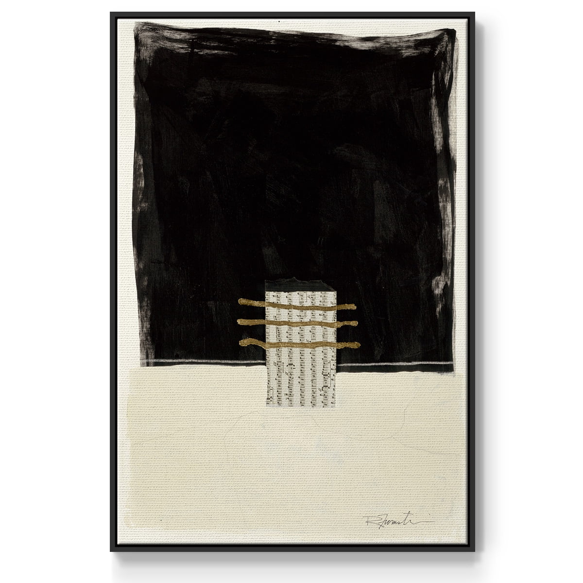 Standing Strong IV Framed Premium Gallery Wrapped Canvas - Ready to Hang - 17 x 25 - Black Floating Frame