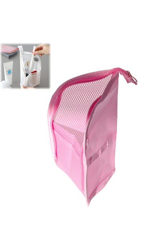 Standing Toiletry Bag, Portable Lightweight Travel Toiletry Bag, EVA Travel Toothbrush Storage Bag, Foldable Clear Hanging Travel Toiletry Bag Cosmetic Organiser Storage(wwx)