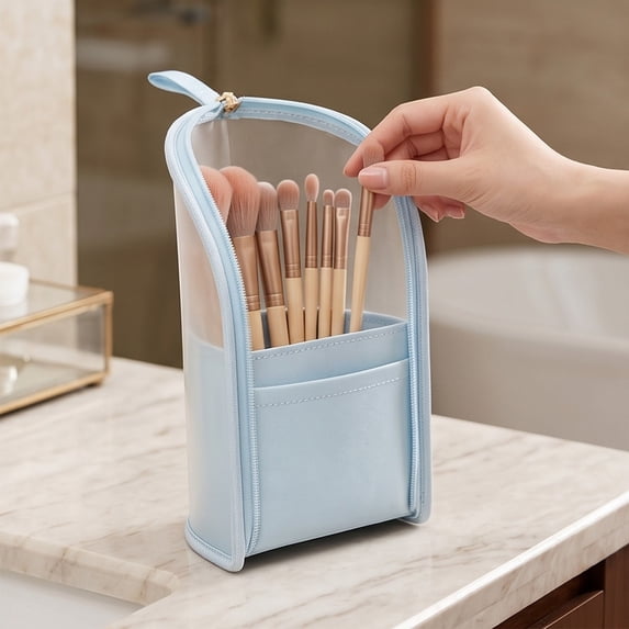 Standing Toiletry Bag Travel Cosmetic Bag Makeup Organizer Waterproof Toiletries Case For Travel Makeup