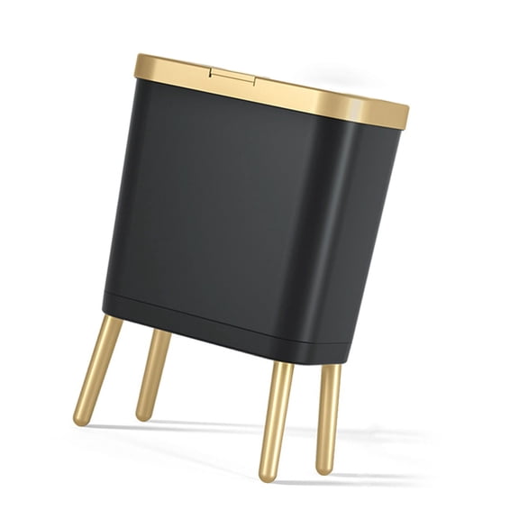 Standing Trash Can Waste Bin Elegant With Lid Garbage Bin for Home and Offices