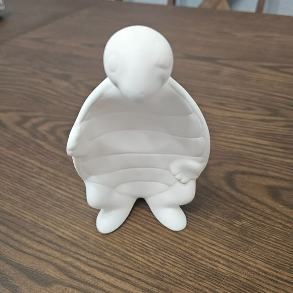 Standing Turtle 6" Ceramic Bisque Ready To Paint Pottery