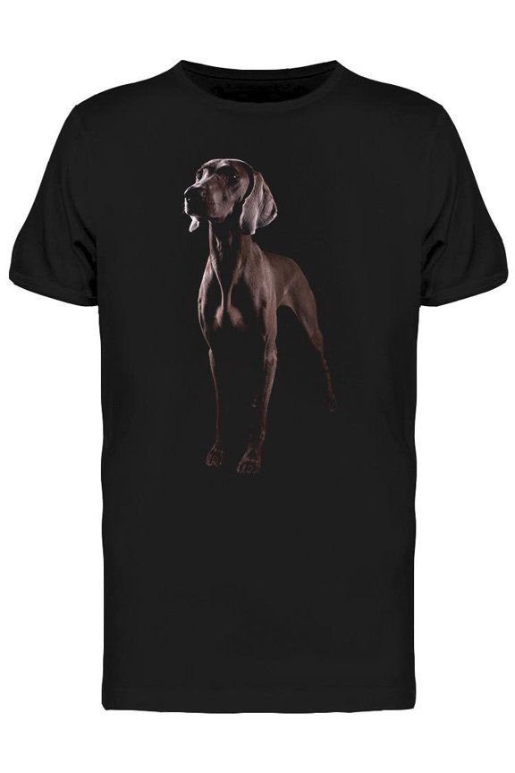 Standing Weimaraner: Portrait T-Shirt Men -Image by Shutterstock, Male x-Large