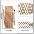 Standing Wooden Retractable Sliding Fence Door Gate Guard Divider Patio