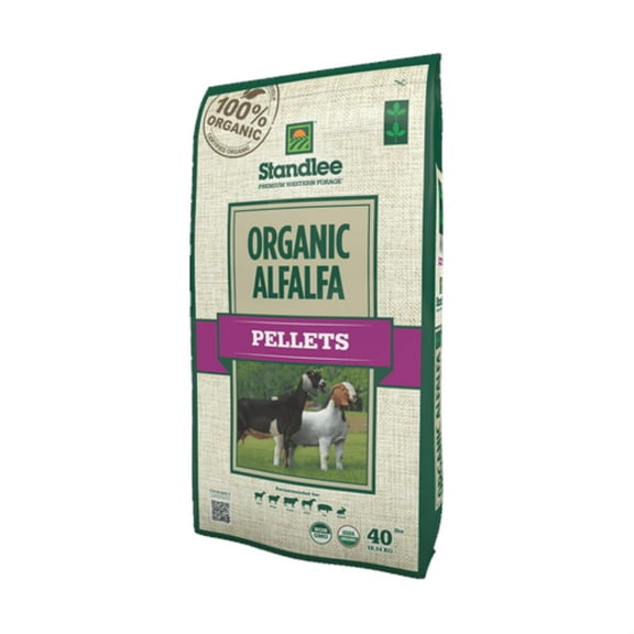 Standlee Organic Alfalfa Pellets Farm/Pet Animal Food, 40lb