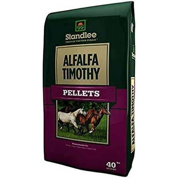 Standlee Alfalfa Timothy Pellets - For All Pets, All Lifestages - 40 lbs